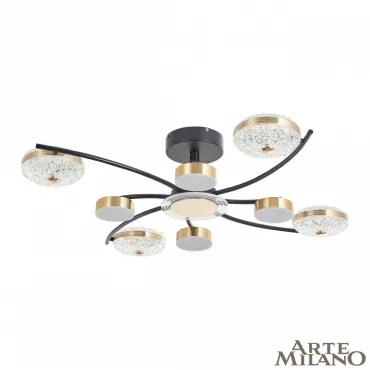 Потолочная люстра Arte Milano Ferrara-72069 279169/4+4 BK/GD