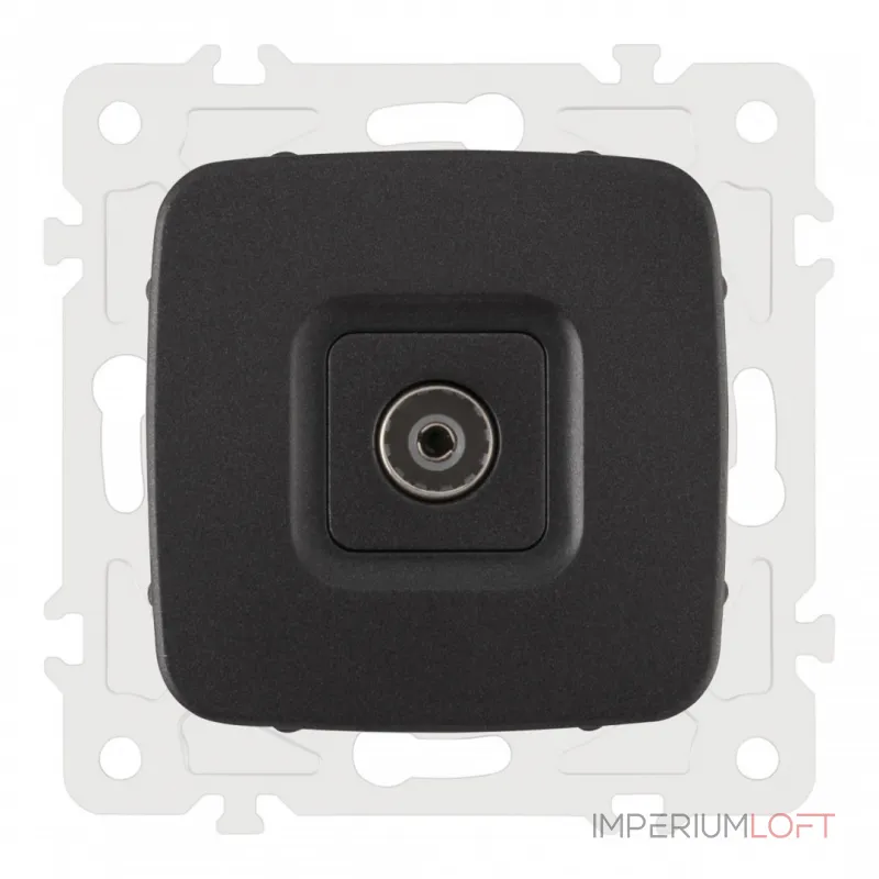 Розетка TV 205.43-1.black от ImperiumLoft