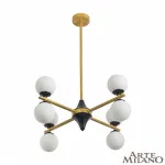 Люстра на штанге Arte Milano Neapolis-71580 271580/8 BK/GD