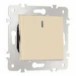 Переключатель одноклавишный перекрёстный с подсветкой, 10AX 250V 203.35-1.shampan от ImperiumLoft