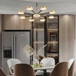 Люстра на штанге Arte Milano Ferrara-72079 272079/8 BK/GD