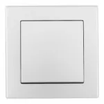 Выключатель одноклавишный с рамкой Arte Milano SET06-1-30-1 silver