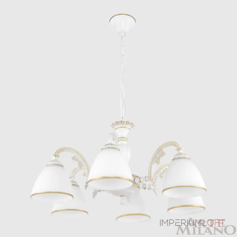 Подвесная люстра Arte Milano AM340837 340837/6 WT+G Подвесная люстра Arte Milano AM340837 340837/6 WT+G