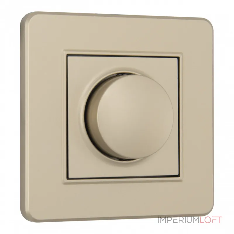 Комплект - диммер 500W с рамкой однопостовой Arte Milano SET16-1-48-1 shampan Комплект - диммер 500W с рамкой однопостовой Arte Milano SET16-1-48-1 shampan