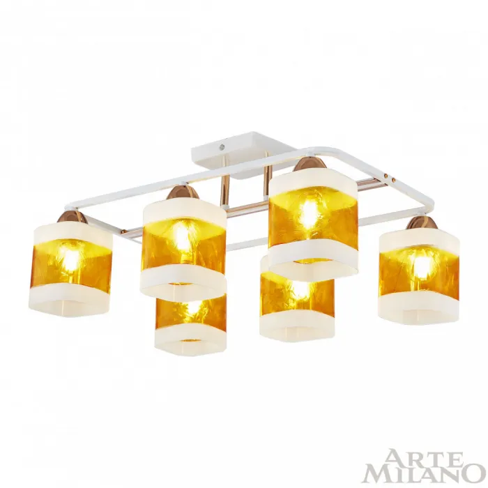 Люстра Arte Milano AMALFI-322008 322008/6 WH+FG от ImperiumLoft