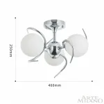 Потолочная люстра Arte Milano Neapolis-71007 271007/3C Ni