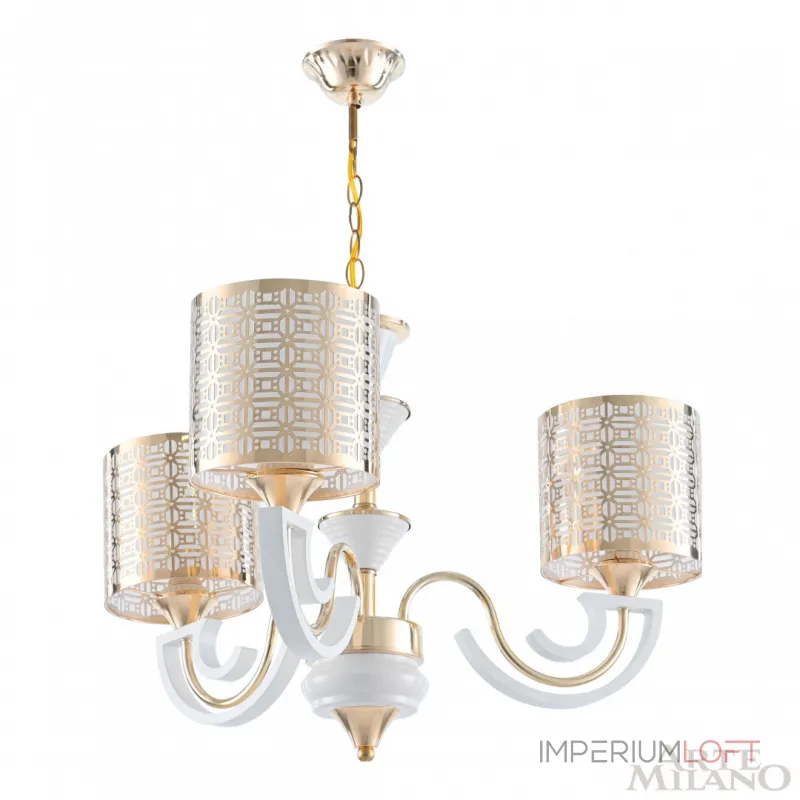Подвесная люстра Arte Milano Florentia-8857 308857/3 Wh/Gd Подвесная люстра Arte Milano Florentia-8857 308857/3 Wh/Gd
