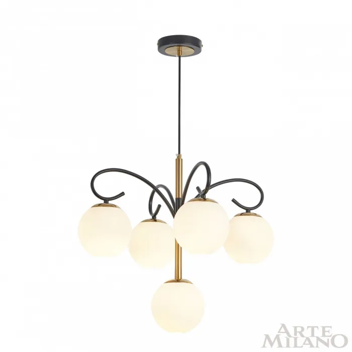 Люстра Arte Milano Neapolis-73808 273808/4+1 BK/GD от ImperiumLoft