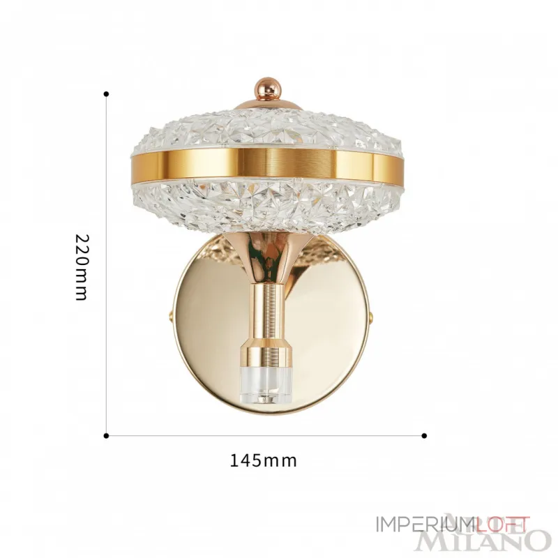 Бра светодиодный Arte Milano Ferrara-72069 273059/1B GD Бра светодиодный Arte Milano Ferrara-72069 273059/1B GD