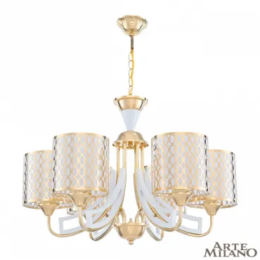 Люстра подвесная Arte Milano Florentia-3387 303387/6 Wh/Gd