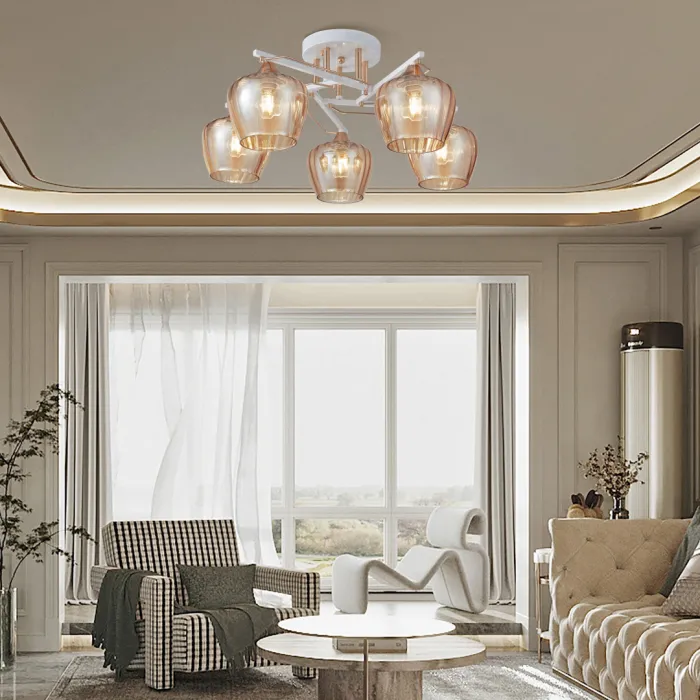 Люстра Arte Milano AMALFI-329508 329508/5 WH+FG от ImperiumLoft