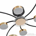Потолочная люстра Arte Milano Ferrara-72069 279169/4+4 BK/GD