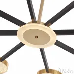 Люстра на штанге Arte Milano Ferrara-72079 272079/8 BK/GD