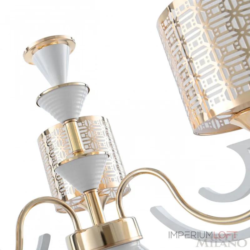 Подвесная люстра Arte Milano Florentia-8857 308857/3 Wh/Gd Подвесная люстра Arte Milano Florentia-8857 308857/3 Wh/Gd