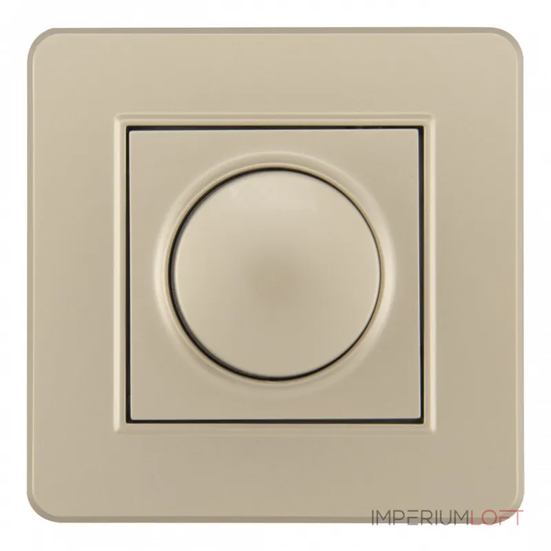 Комплект - диммер 500W с рамкой однопостовой Arte Milano SET16-1-48-1 shampan Комплект - диммер 500W с рамкой однопостовой Arte Milano SET16-1-48-1 shampan