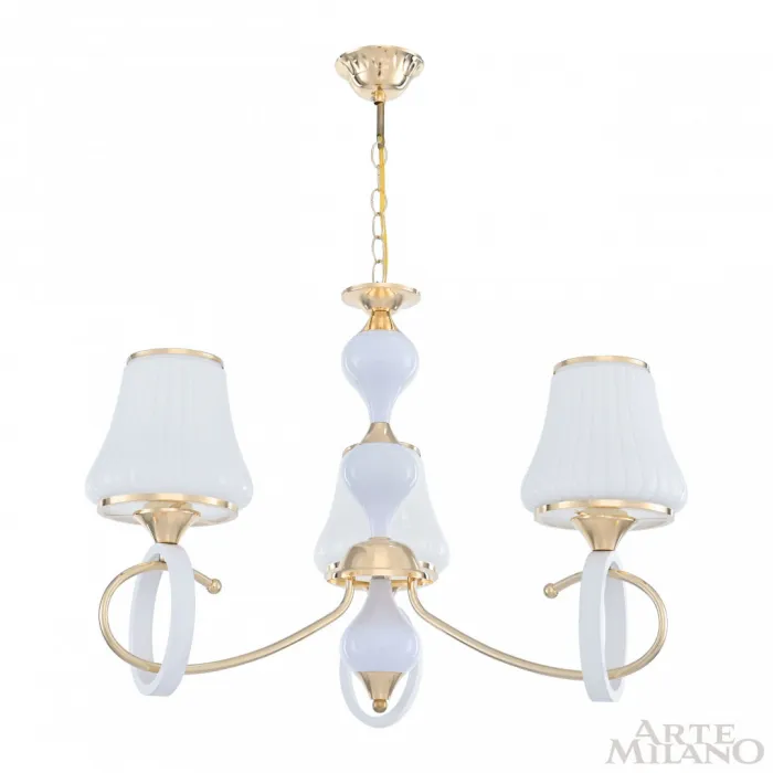 Люстра подвесная Arte Milano Florentia-2387 302387/3 Wh/Gd от ImperiumLoft