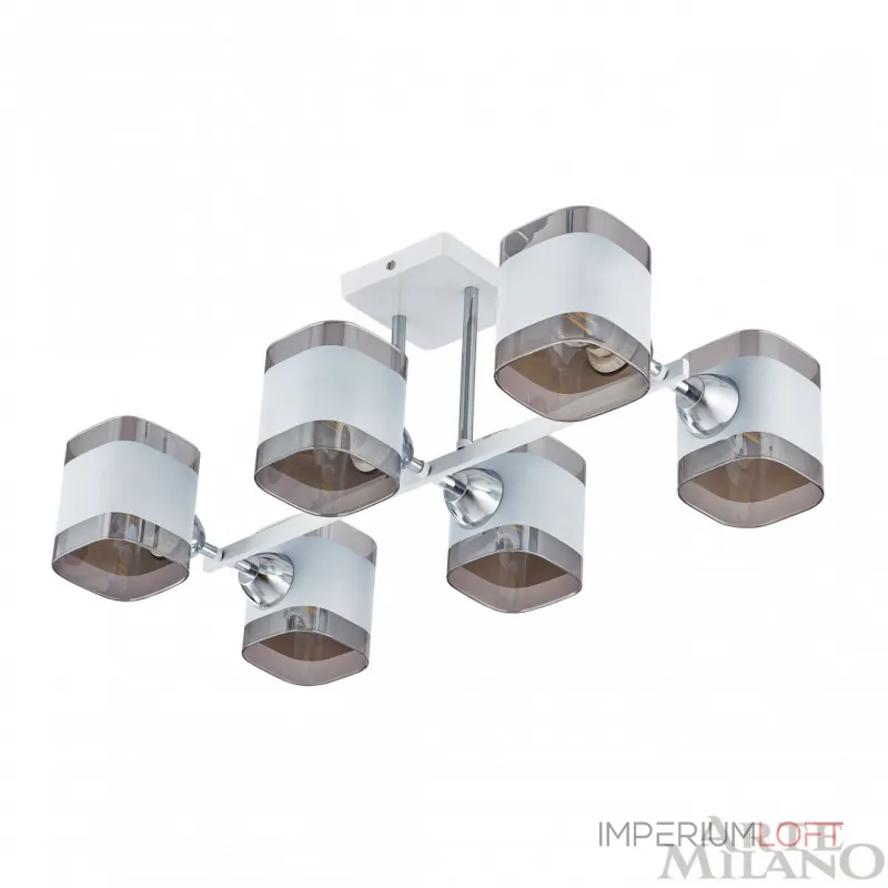 Потолочная люстра Arte Milano AMALFI-329809 329809/6 WH+CR Потолочная люстра Arte Milano AMALFI-329809 329809/6 WH+CR