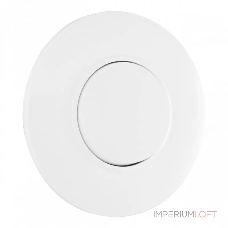 Выключатель круглый одноклавишный с рамкой Arte Milano SET08-1-30-1 white