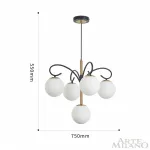 Люстра Arte Milano Neapolis-73808 273808/4+1 BK/GD от ImperiumLoft