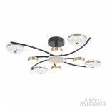 Потолочная люстра Arte Milano Ferrara-72069 279169/4+4 BK/GD
