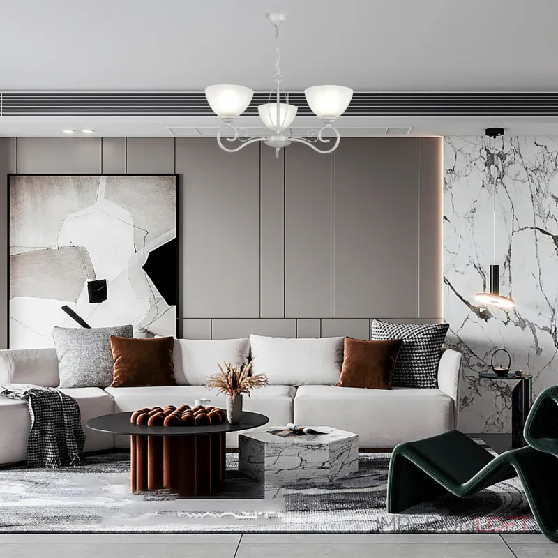 Подвесная люстра Arte Milano Amalfi-0656 330656/3 WT+SL Подвесная люстра Arte Milano Amalfi-0656 330656/3 WT+SL