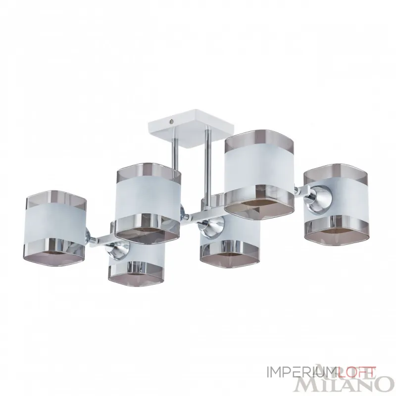 Потолочная люстра Arte Milano AMALFI-329809 329809/6 WH+CR Потолочная люстра Arte Milano AMALFI-329809 329809/6 WH+CR