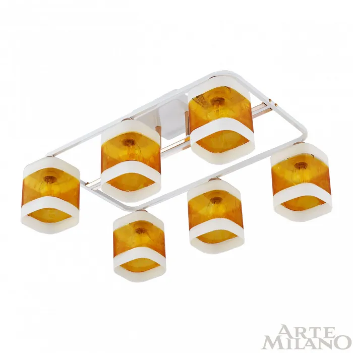 Люстра Arte Milano AMALFI-322008 322008/6 WH+FG от ImperiumLoft
