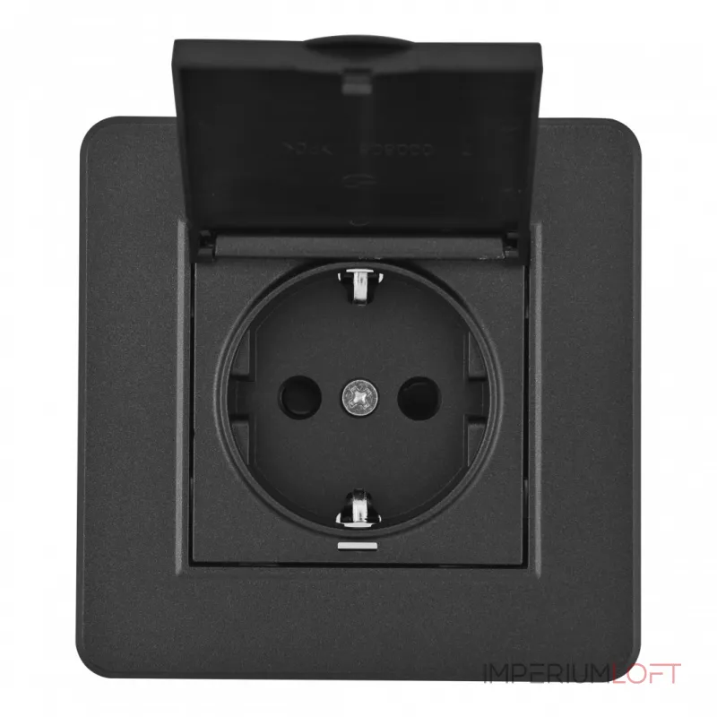 Комплект розетки с заземлением и шторками Arte Milano SET16-1-41-1 black от ImperiumLoft Комплект розетки с заземлением и шторками Arte Milano SET16-1-41-1 black от ImperiumLoft