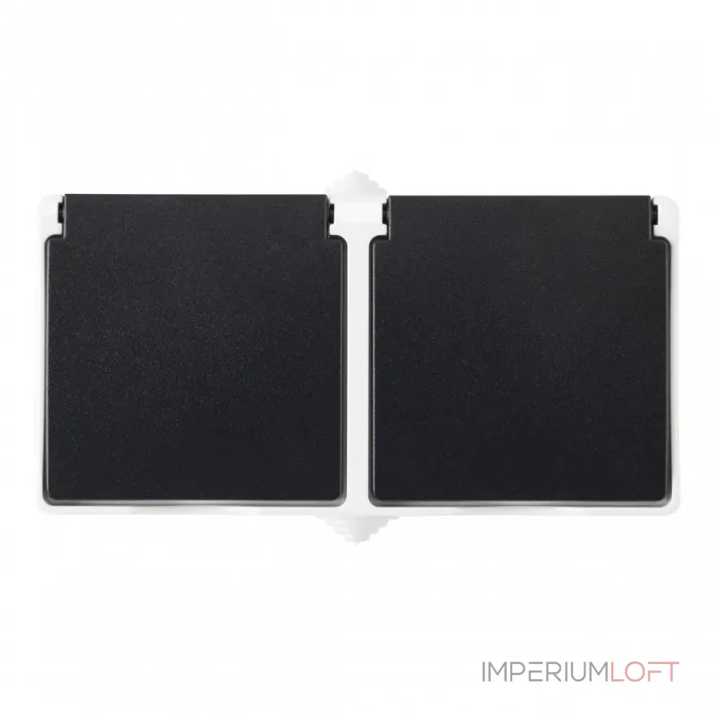 Розетка двойная с заземлением, 16A 250V 309.40-2.grey