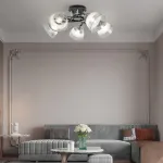 Потолочная люстра Arte Milano AMALFI-327685 327685/5A BK+CR