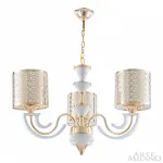 Подвесная люстра Arte Milano Florentia-8857 308857/3 Wh/Gd Подвесная люстра Arte Milano Florentia-8857 308857/3 Wh/Gd