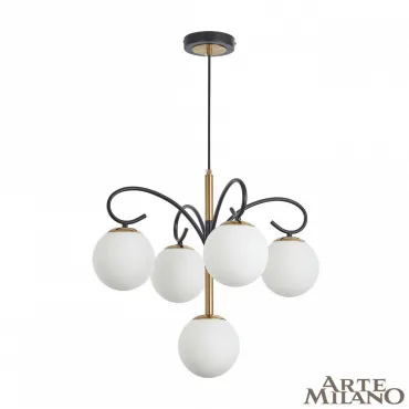 Люстра Arte Milano Neapolis-73808 273808/4+1 BK/GD