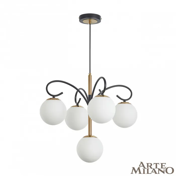 Люстра Arte Milano Neapolis-73808 273808/4+1 BK/GD от ImperiumLoft