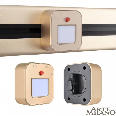 Трековый светильник Arte Milano Am-track-sockets 380022TL/Light Gold Трековый светильник Arte Milano Am-track-sockets 380022TL/Light Gold