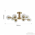 Потолочная люстра Arte Milano Neapolis-75908 275908/8 GD