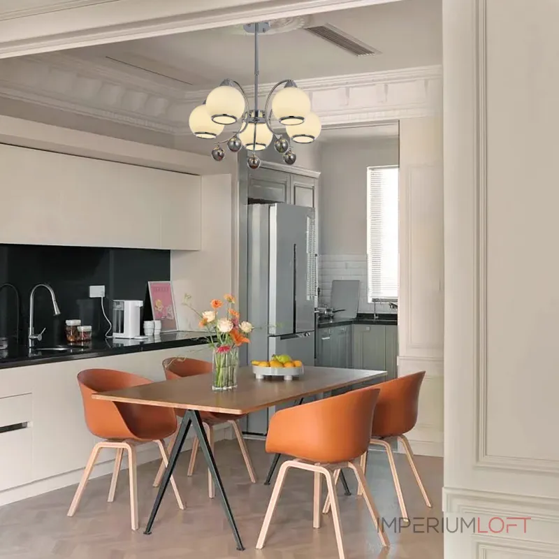 Люстра на штанге Arte Milano Neapolis-76207 276207/5 Ni Люстра на штанге Arte Milano Neapolis-76207 276207/5 Ni