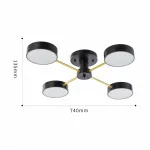 Светильник светодиодный Arte Milano Ferrara 252006/4 Bk/Bk