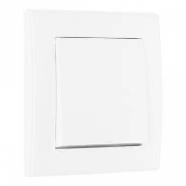 Выключатель одноклавишный с рамкой Arte Milano SET06-1-30-1 white