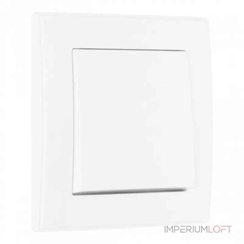 Выключатель одноклавишный с рамкой Arte Milano SET06-1-30-1 white