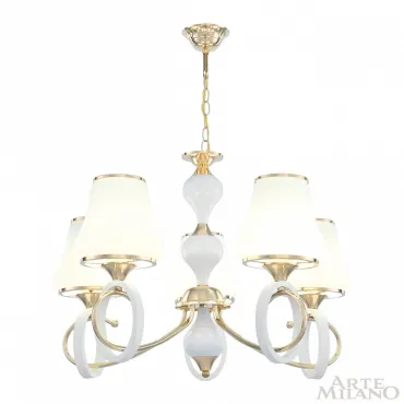 Люстра подвесная Arte Milano Florentia-2387 302387/5 Wh/Gd