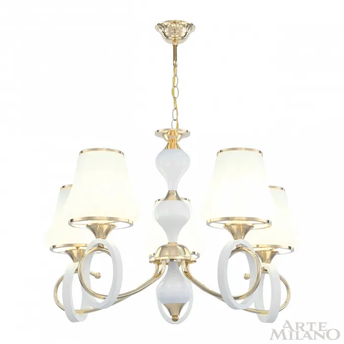 Люстра подвесная Arte Milano Florentia-2387 302387/5 Wh/Gd от ImperiumLoft