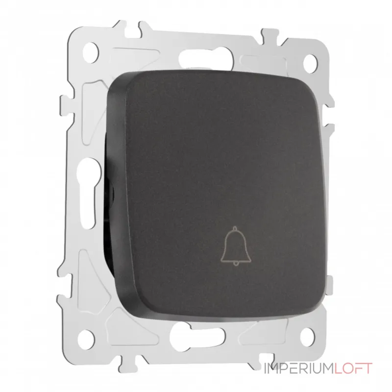 Кнопка дверного звонка, 10A 250V 205.36-1.black от ImperiumLoft
