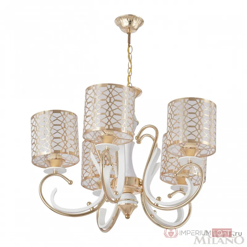 Люстра подвесная Arte Milano Florentia-1237 301237/5 Wh/Gd от ImperiumLoft
