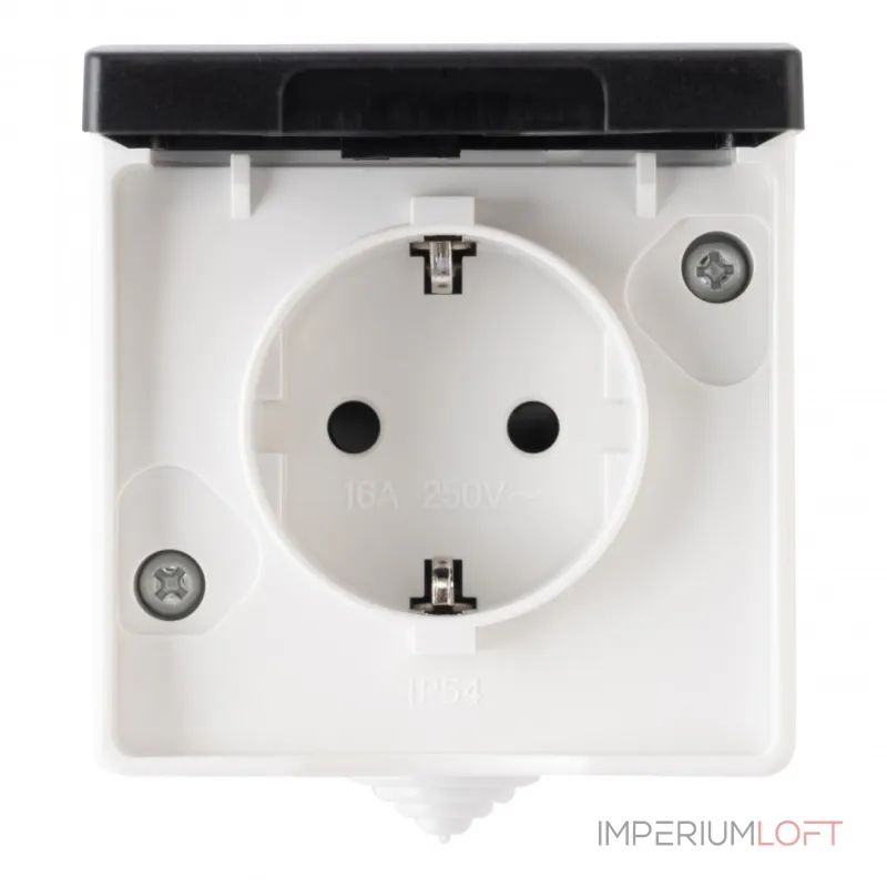 Розетка с заземлением и шторками, 16A 250V 309.40-1.grey от ImperiumLoft