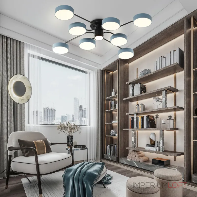 Светильник светодиодный Arte Milano Ferrara 253039/8+1 Bk/Gr