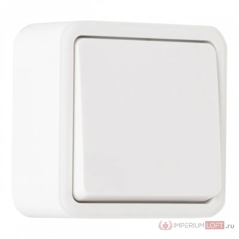 Выключатель одноклавишный проходной (на 2 направления), 10AX 250V 310.32-1.white от ImperiumLoft