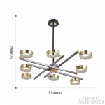 Люстра светодиодная Arte Milano Ferrara-71279 271279/8 NI/GD от ImperiumLoft