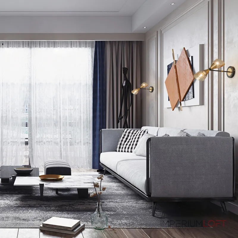 Бра Arte Milano Neapolis-76708 276708/2B BK/GD Бра Arte Milano Neapolis-76708 276708/2B BK/GD