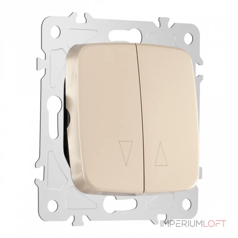 Выключатель жалюзи, 10A 250V 205.38-2.shampan от ImperiumLoft Выключатель жалюзи, 10A 250V 205.38-2.shampan от ImperiumLoft
