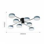 Светильник светодиодный Arte Milano Ferrara 253039/8+1 Bk/Gr